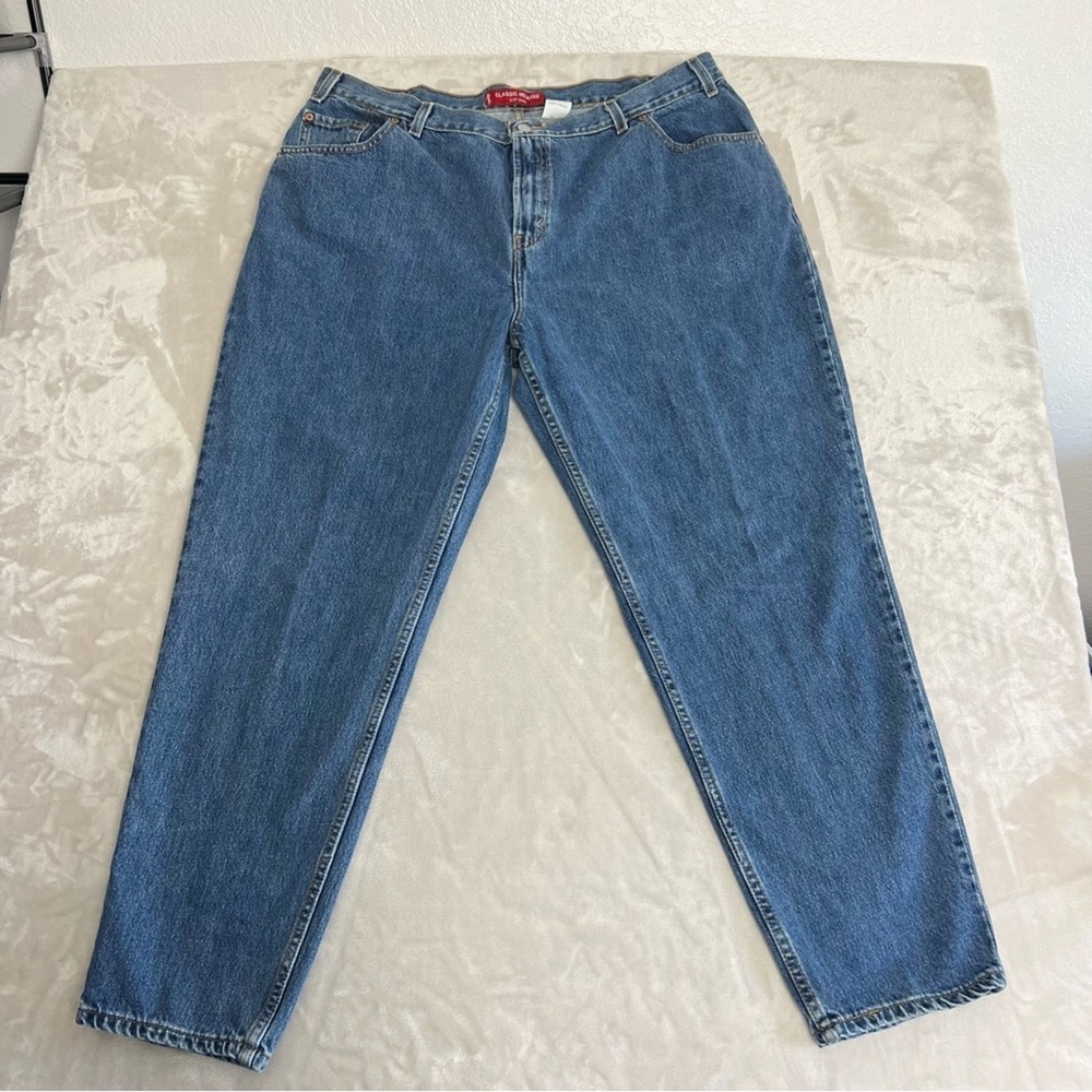 VTG‎ Levis Jeans Womens 24L 39x30 Blue Denim 550 Classic Relaxed Mom Y2K Hip Hop